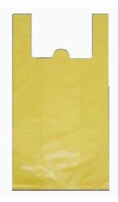 Sacola Reciclada Amarela em Fardo - Tamanho 38 x 48 - Fardo com 790 Unidades - Aprox. 3,50kg - DICIPLAN